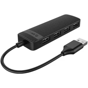 Orico FL02 USB-hub, 4x USB-A, 480 Mbps, Fekete