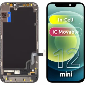 LCD kijelző modul JK Apple iPhone 12 mini, In-Cell IC verzió, Fekete