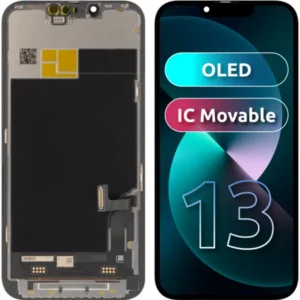 LCD kijelző modul JK Apple iPhone 13 kijelző, OLED IC verzió, Fekete