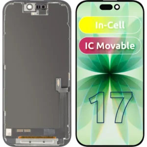 LCD Display Module ZY for Apple iPhone 17 kijelző, In-Cell IC verzió, Fekete