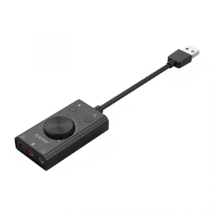 Orico SC2 hangkártya, 3 x 3,5 mm jack, Fekete