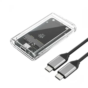 Orico TC10-MS ház, mSATA, USB-C 3.2 5Gb/s, Áttetsző
