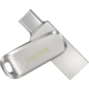 SanDisk Ultra Luxe Dual Drive pendrive, 256GB, Fém (SDDDC4-256G-G46)